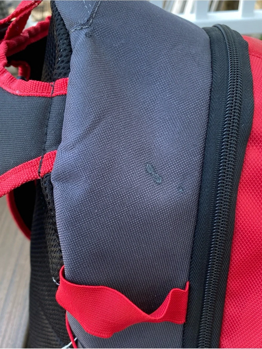 Louisville Slugger Baseball Backpack Bat Bag Red Gray Black